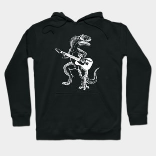 SEEMBO Dinosaur Playing Guitar Musician Guitarist Music Band Hoodie